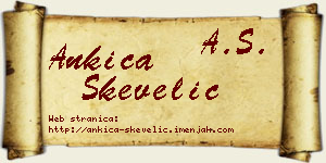 Ankica Skevelić vizit kartica
